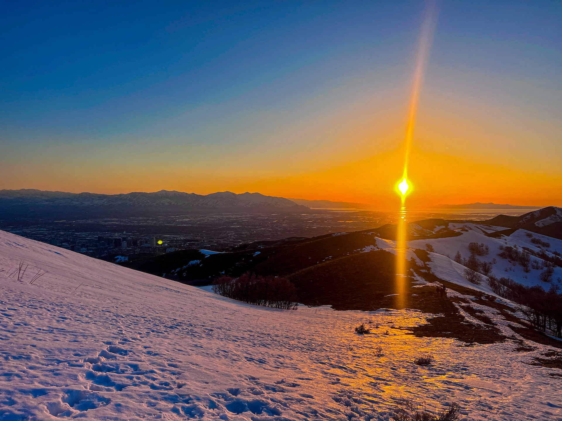 Salt Lake City Twin Peaks Sunset Salt Lake City, Utah