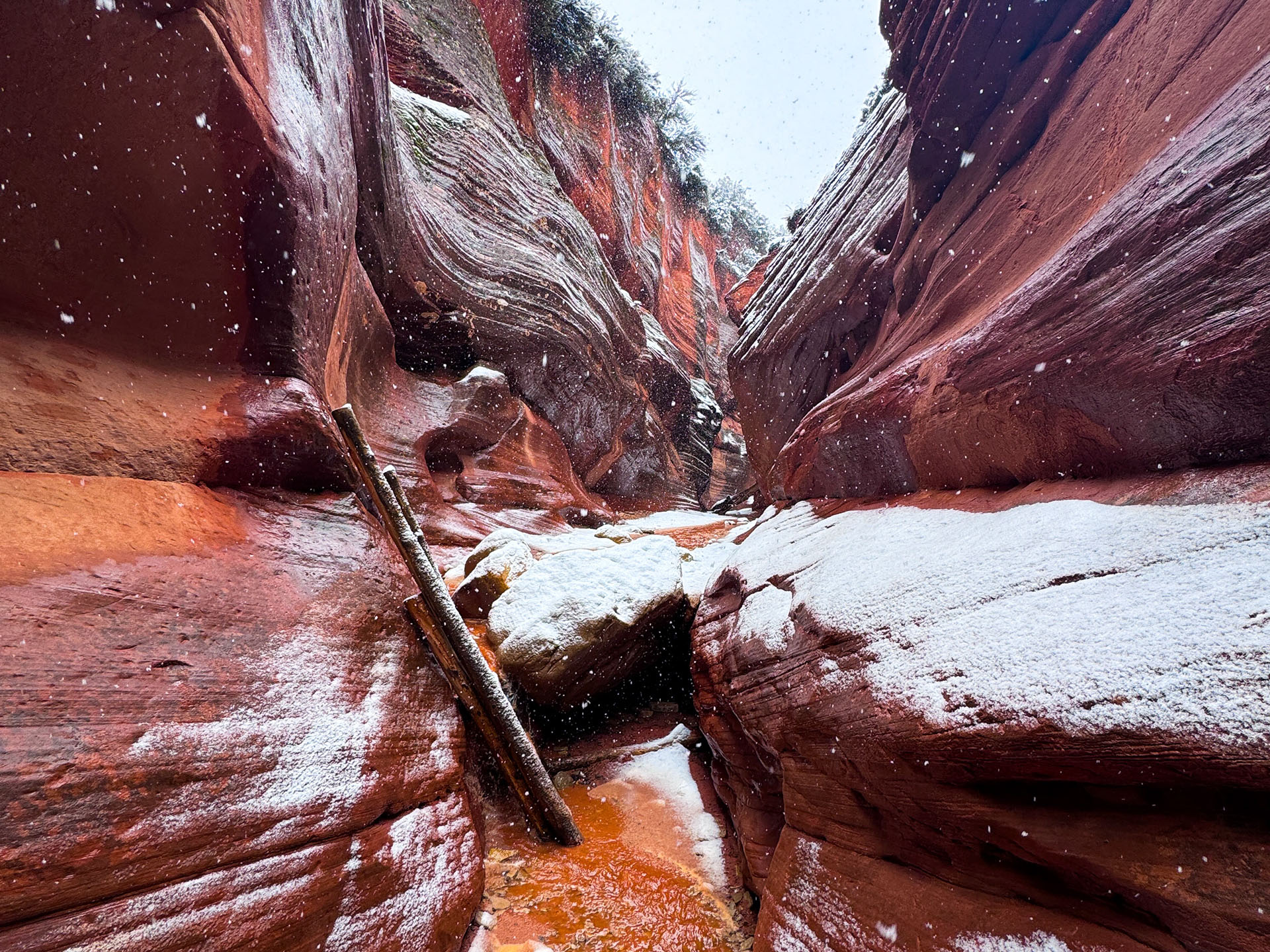 Peek a Boo Slot Canyon in Winter Kanab, Utah