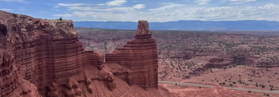 Hiking Chimney Rock Loop Trail in Capitol Reef National Park, Utah