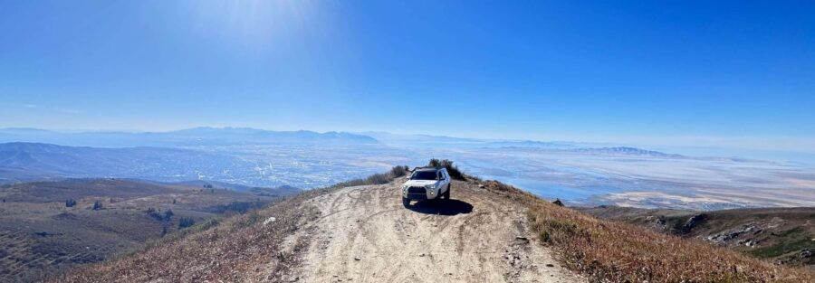Exploring the Wasatch Skyline Drive OHV Trail near Farmington, Utah