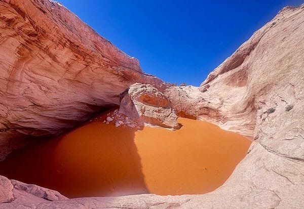 Landscape photo from the Cosmic Ashtray via Volcano Trail Near Escalante, Utah