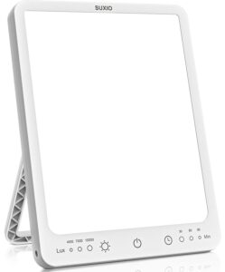 SUXIO budget light therapy lamp with adjustable stand