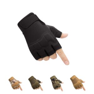 HYCOPROT fingerless tactical gloves with padded palms