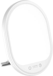 Erligpowht tablet-style light therapy lamp on counter