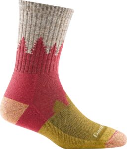 Darn Tough Treeline micro crew socks on rocky trail