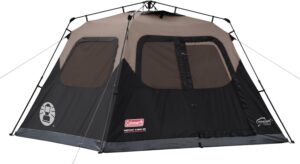 Coleman Instant Tent fully pitched in under a minute