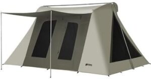 Kodiak Canvas Flex-Bow Deluxe 8-Person tent at basecamp