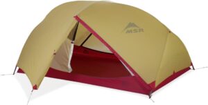 MSR Hubba Hubba 2-person tent in stormy backcountry