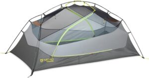 Nemo Dagger OSMO 2P tent pitched in forest clearing