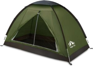 Night Cat backpacking tent on grassy hillside