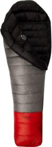 Mountain Hardwear Phantom 0 winter sleeping bag in snow