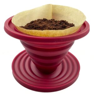 Attsky collapsible pour over dripper on camping mug