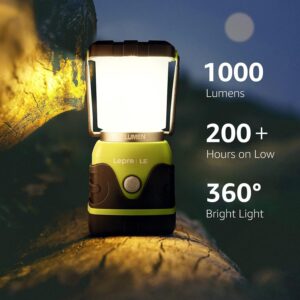 LE battery powered camping lantern